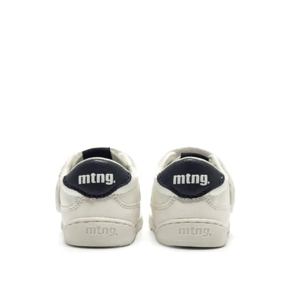 zapatilla respetuosa infantil Mustang FREE BABY blanca y azul marino