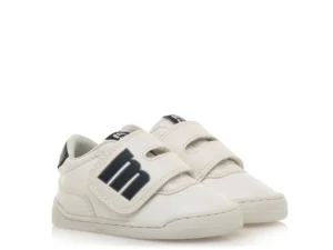 zapatilla respetuosa infantil Mustang FREE BABY blanca y azul marino