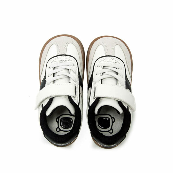 Calzado Respetuoso Infantil Modern blanco y negro– Barefoot Mustang - Imagen 2