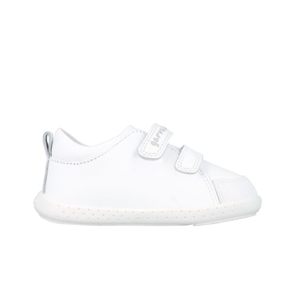zapato infantil respetuoso Garvalín blanco vista lateral