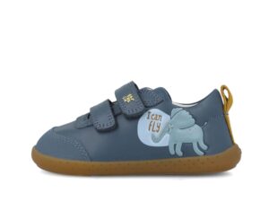 zapato infantil respetuoso Garvalín azul vista lateral exterior