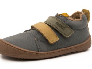 Vista lateral externa del botín respetuoso infantil Flexinens 9000-R de piel natural para invierno