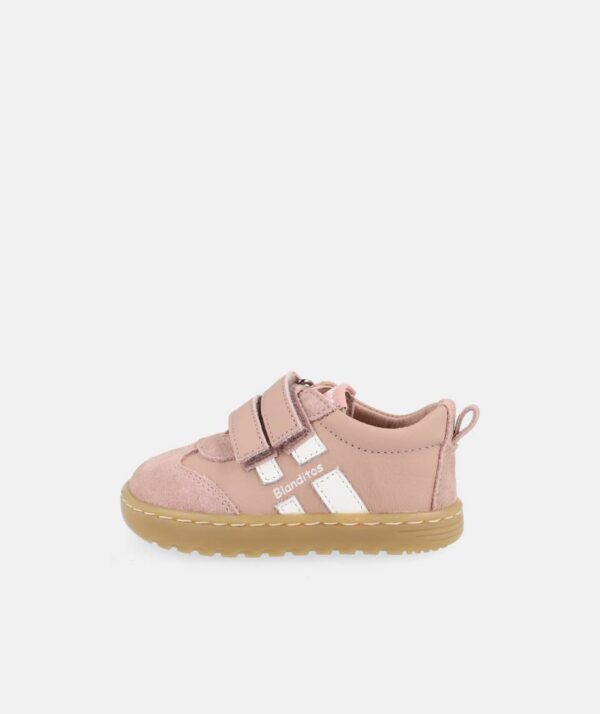 Zapatilla respetuosa infantil rosa Lisboa Blanditos by Crio’s - Imagen 2