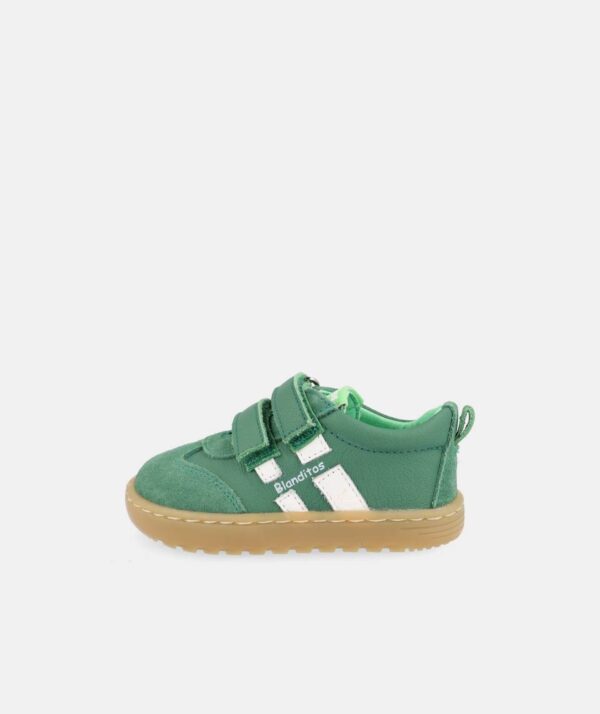 Zapatilla respetuosa infantil verde Lisboa Blanditos by Crio’s - Imagen 2