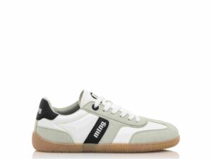 sneaker barefoot vegano mujer Mustang Plity Off White vista lateral