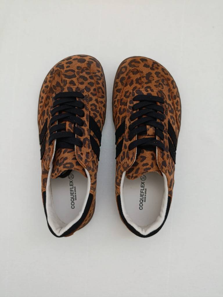 Zapatillas barefoot Coqueflex 4415 Samba leopardo - Imagen 3