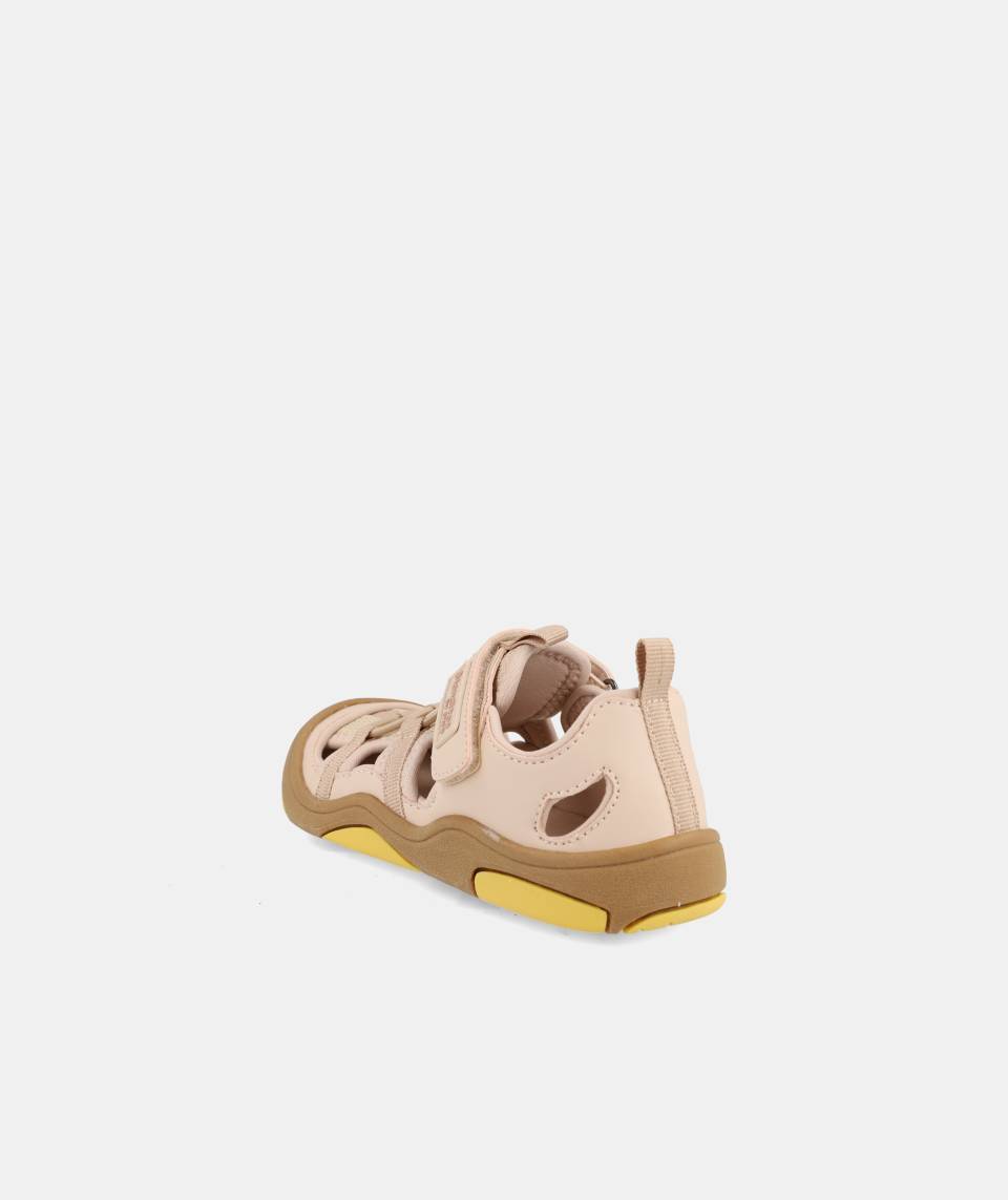sandalias barefoot beige niño para uso diario verano