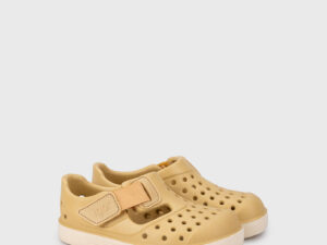 sandalias barefoot tipo zueco Igor Malibu amarillas niños