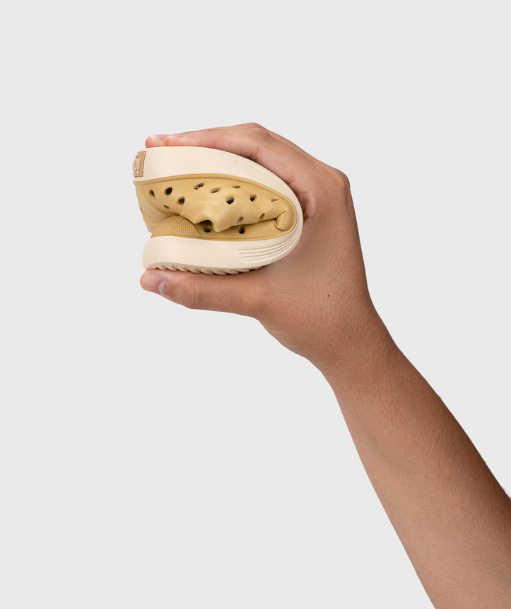 suela flexible sandalias barefoot Igor Malibu EVA amarillas