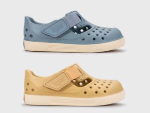 Sandalias Igor Malibu Océano y Malibú Dijon barefoot de EVA ligeras con cierre adherente