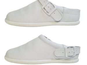 Zuecos sanitarios barefoot con correa ajustable para mayor sujeción y estabilidad