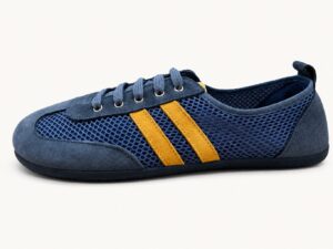 Zapatillas barefoot urbanas Batilas Inglés azul marino con rejilla transpirable, suela flexible de 5 mm y horma amplia para movimiento natural del pie