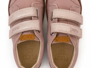 Par de zapatos barefoot infantiles 9000-R rosa Flexi Nens vistos desde arriba