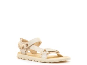 Sandalia barefoot mujer Mustang Free 85517 color crudo vista lateral-frontal