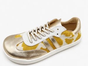 zapatillas barefoot mujer Flexi Nens 9028-X Cow horma XL con estampado vacuno y puntera amplia para pies anchos