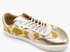 zapatillas barefoot mujer Flexi Nens 9028-X Cow horma XL con estampado vacuno y puntera amplia para pies anchos