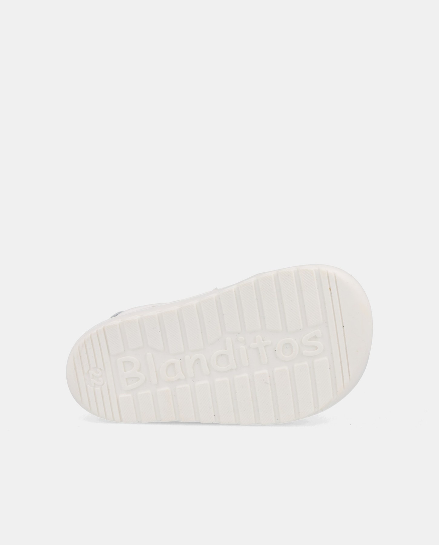 Suela flexible con drop cero del calzado respetuoso Blanditos by Crio's Atenas de piel blanca.