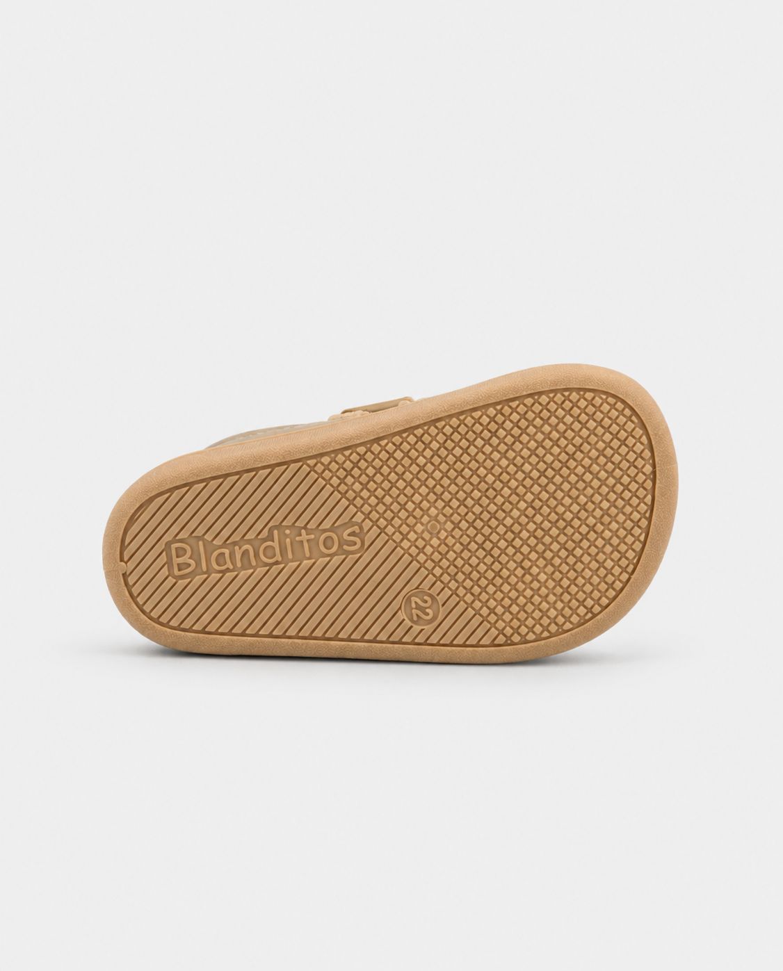 Suela flexible del zapato barefoot infantil vegano Blanditos by Crios Platy en color verde.