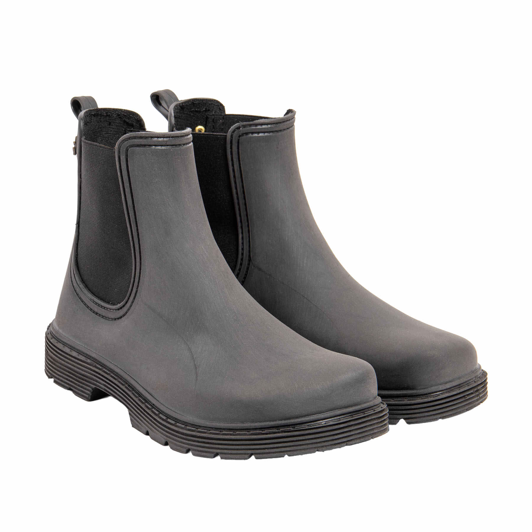 Botín de agua barefoot El Naturalista Chuva Rubber Black en color negro.