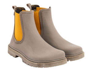 Botín de agua barefoot El Naturalista Chuva Rubber Topo-Skimo con elástico mostaza.
