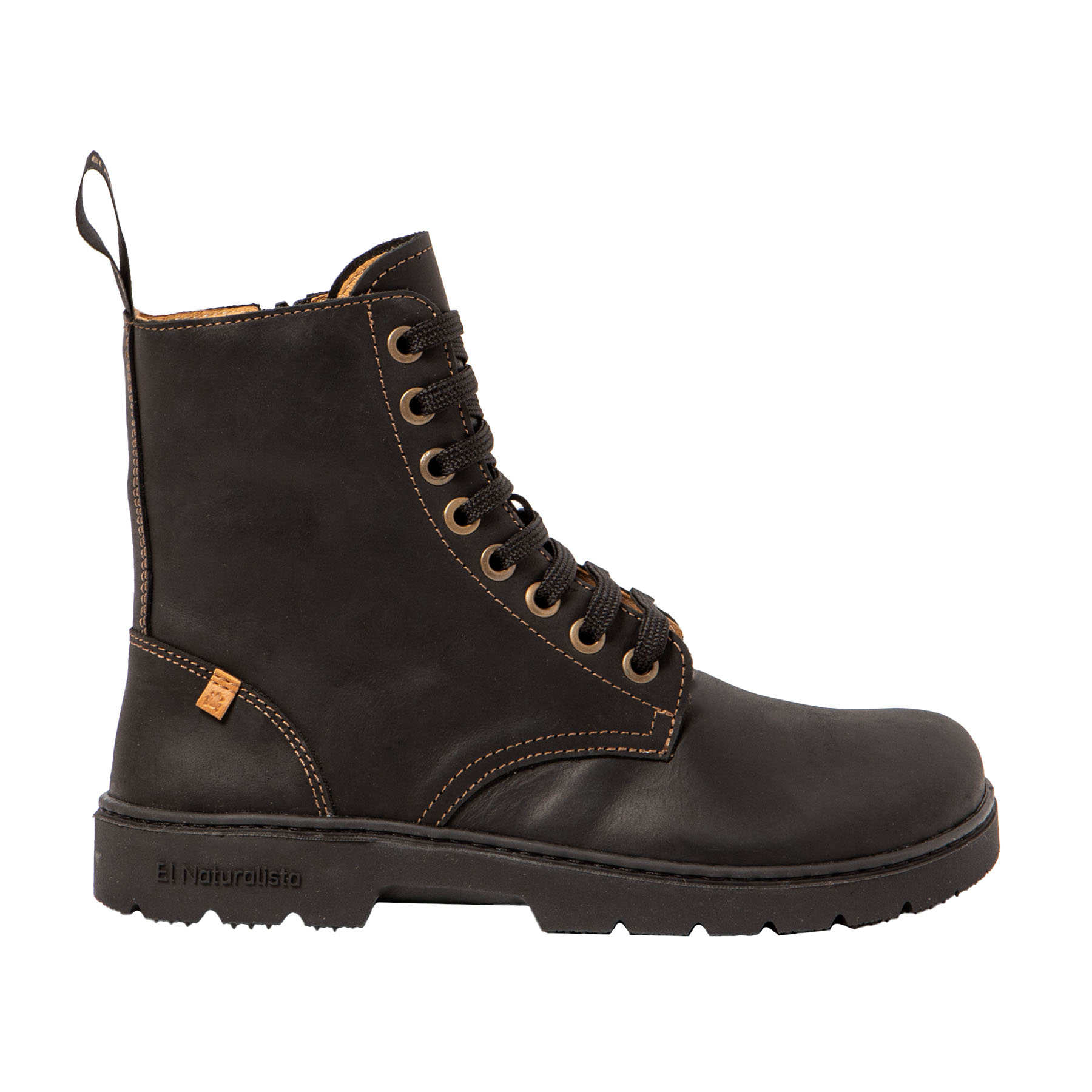 Suela flexible con drop cero de la bota barefoot El Naturalista Nómada N5264 Black