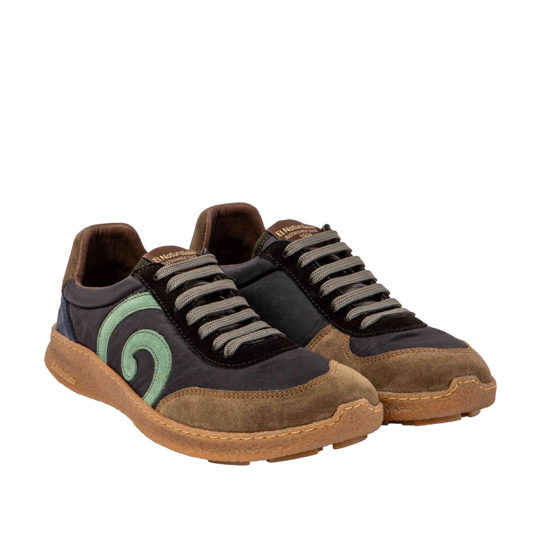 Zapatilla barefoot El Naturalista Oroel Multi Material Black.