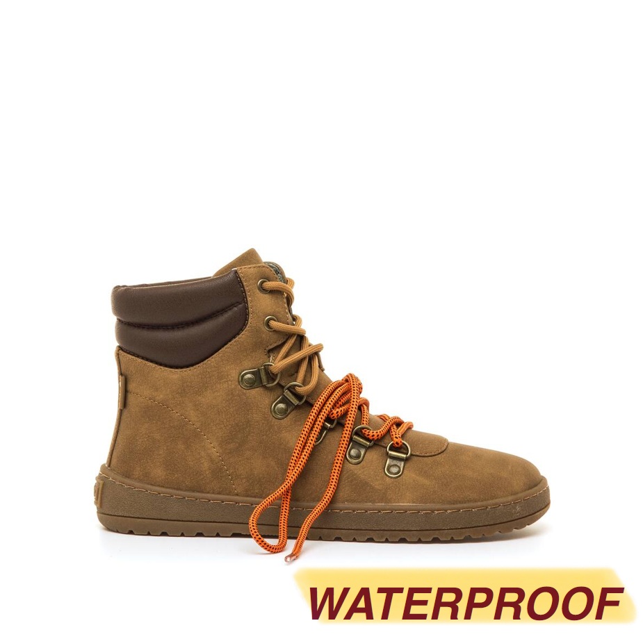 Bota Barefoot Impermeable Mujer Mustang Free Marrón