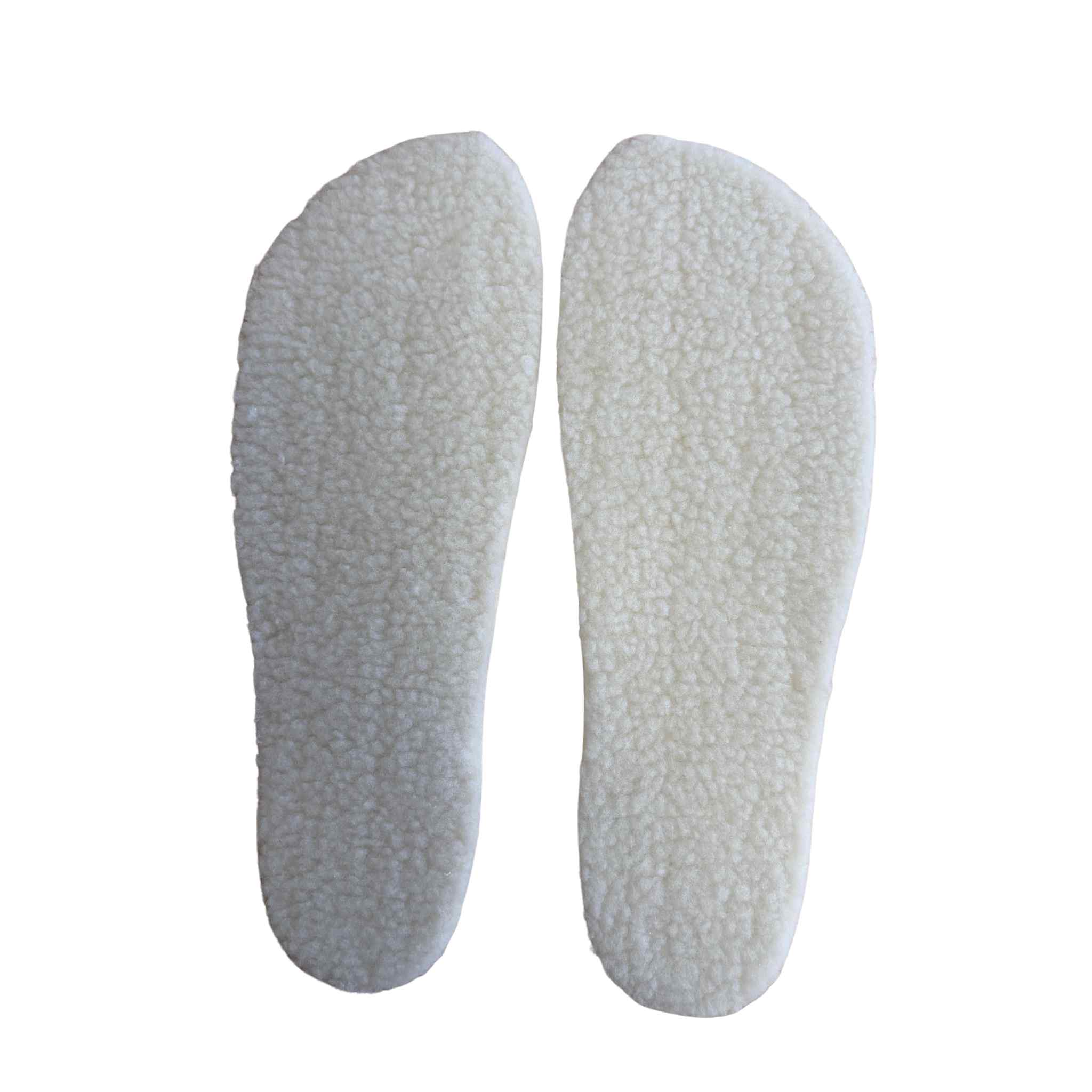 Plantillas barefoot de borreguito para invierno cálidas, transpirables y flexibles.