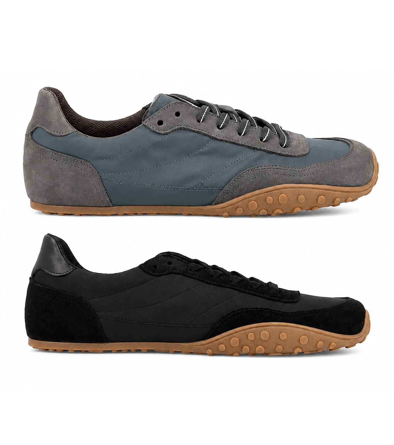 Zapatilla barefoot de Coqueflex Kova en colores gris y negro