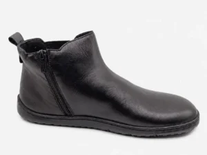 bota-barefoot-chelsea-negra-vivant-piel-lateral-cremallera Bota barefoot Chelsea Vivant de mujer en piel negra con cremallera lateral