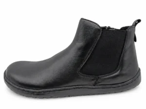 Bota barefoot Chelsea Vivant de mujer en piel negra