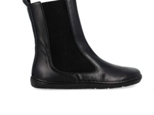 Botines chelsea barefoot Coqueflex Nara negros de piel, vista lateral